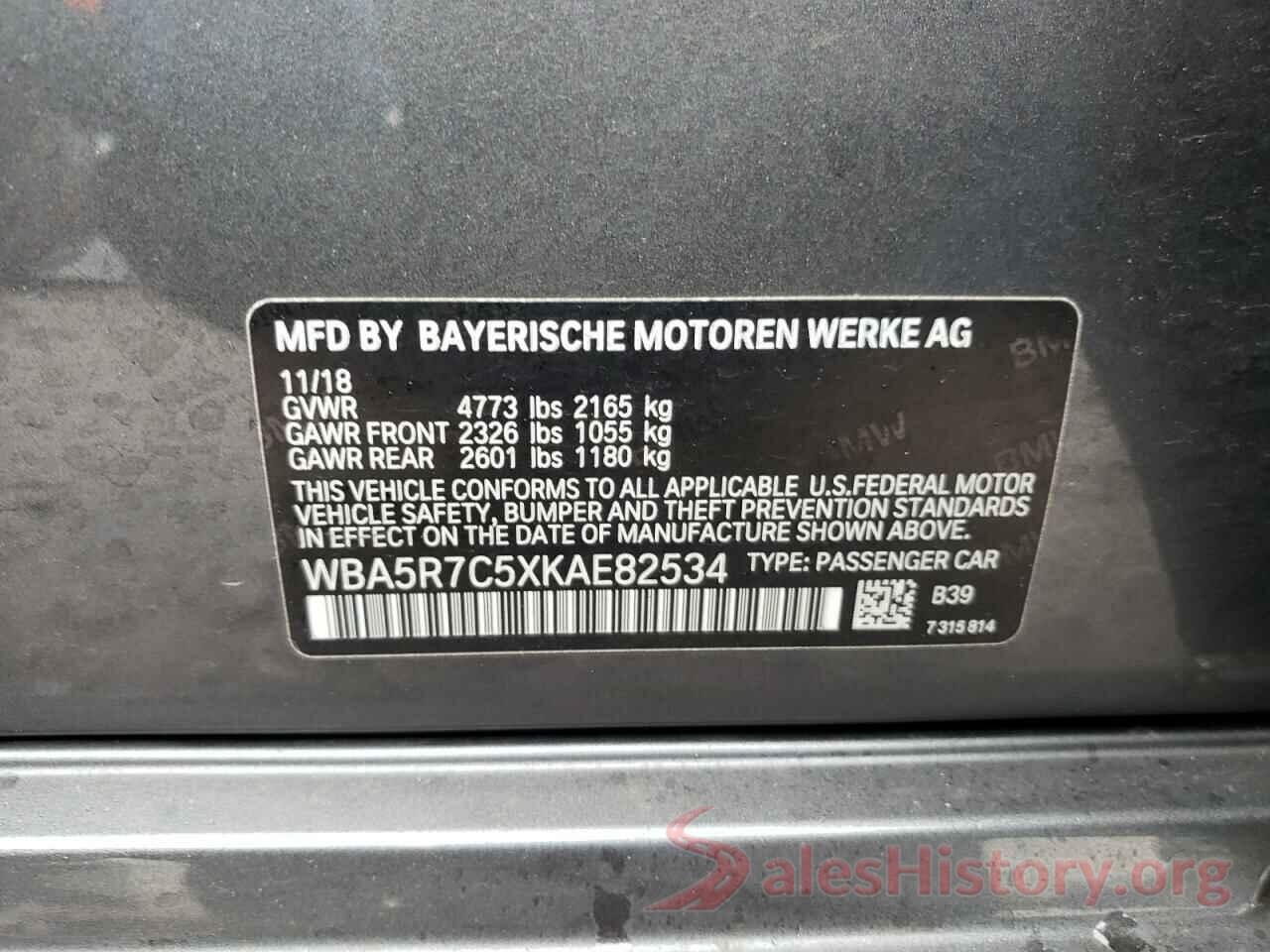 WBA5R7C5XKAE82534 2019 BMW 3 SERIES