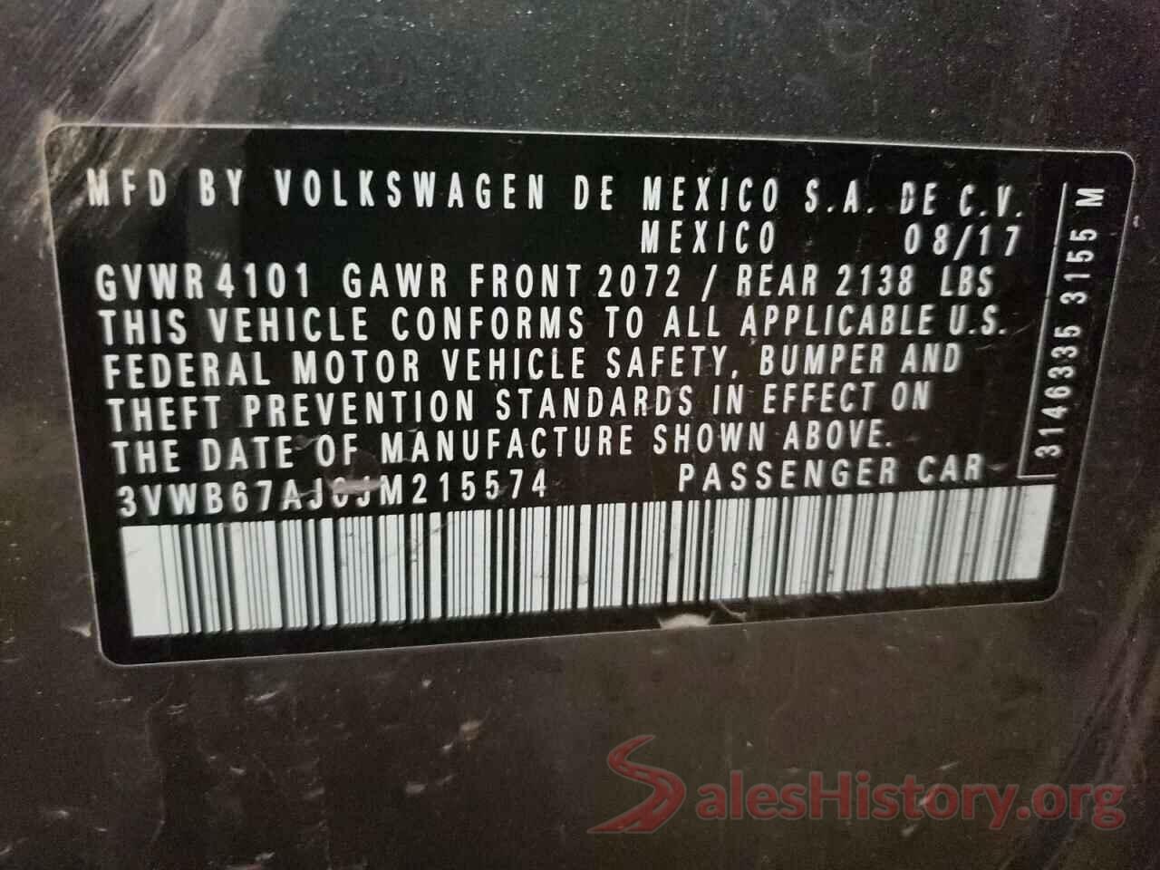 3VWB67AJ0JM215574 2018 VOLKSWAGEN JETTA