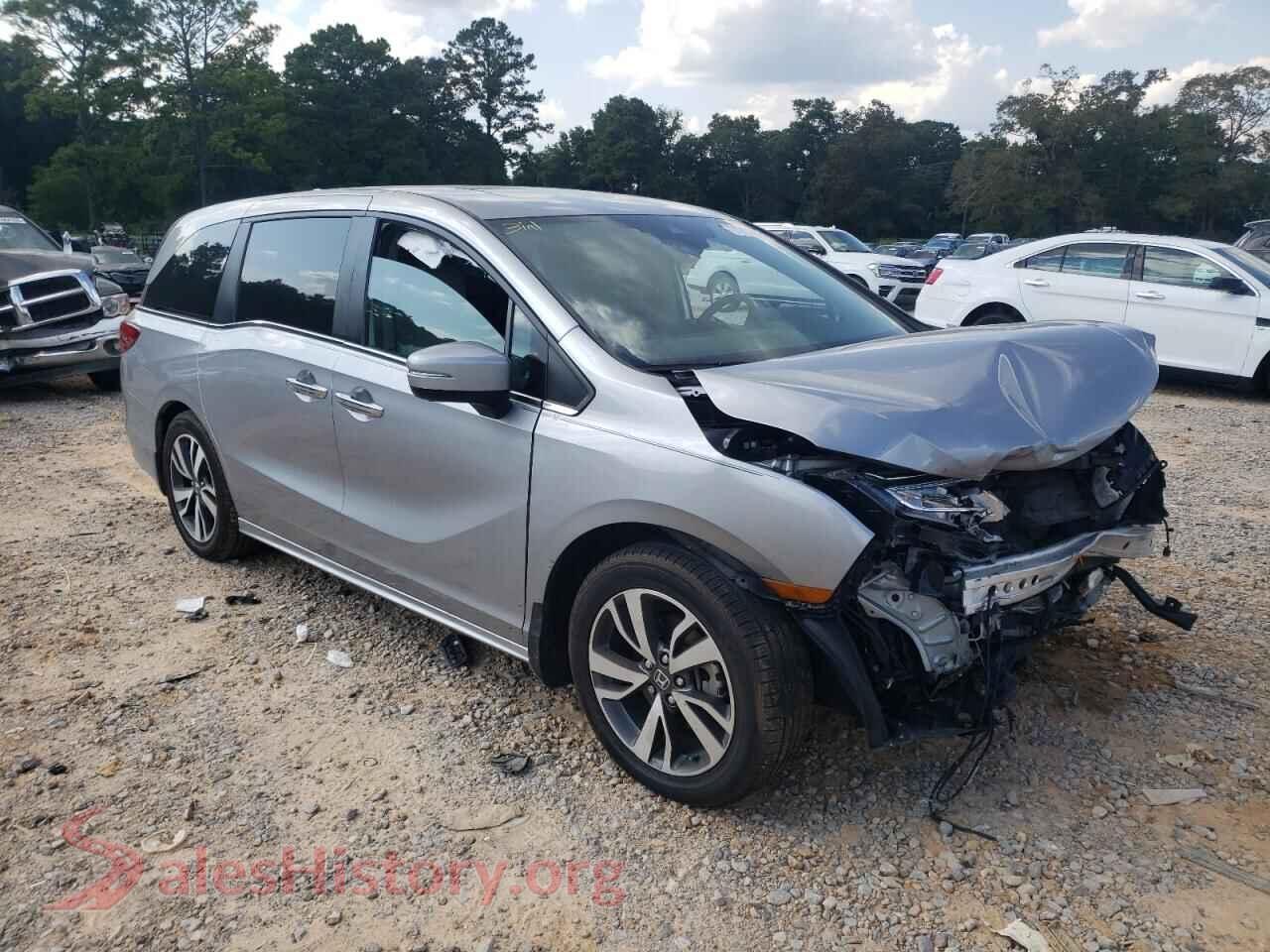 2023 HONDA ODYSSEY VIN 5FNRL6H81PB029837, rear 3/4 view