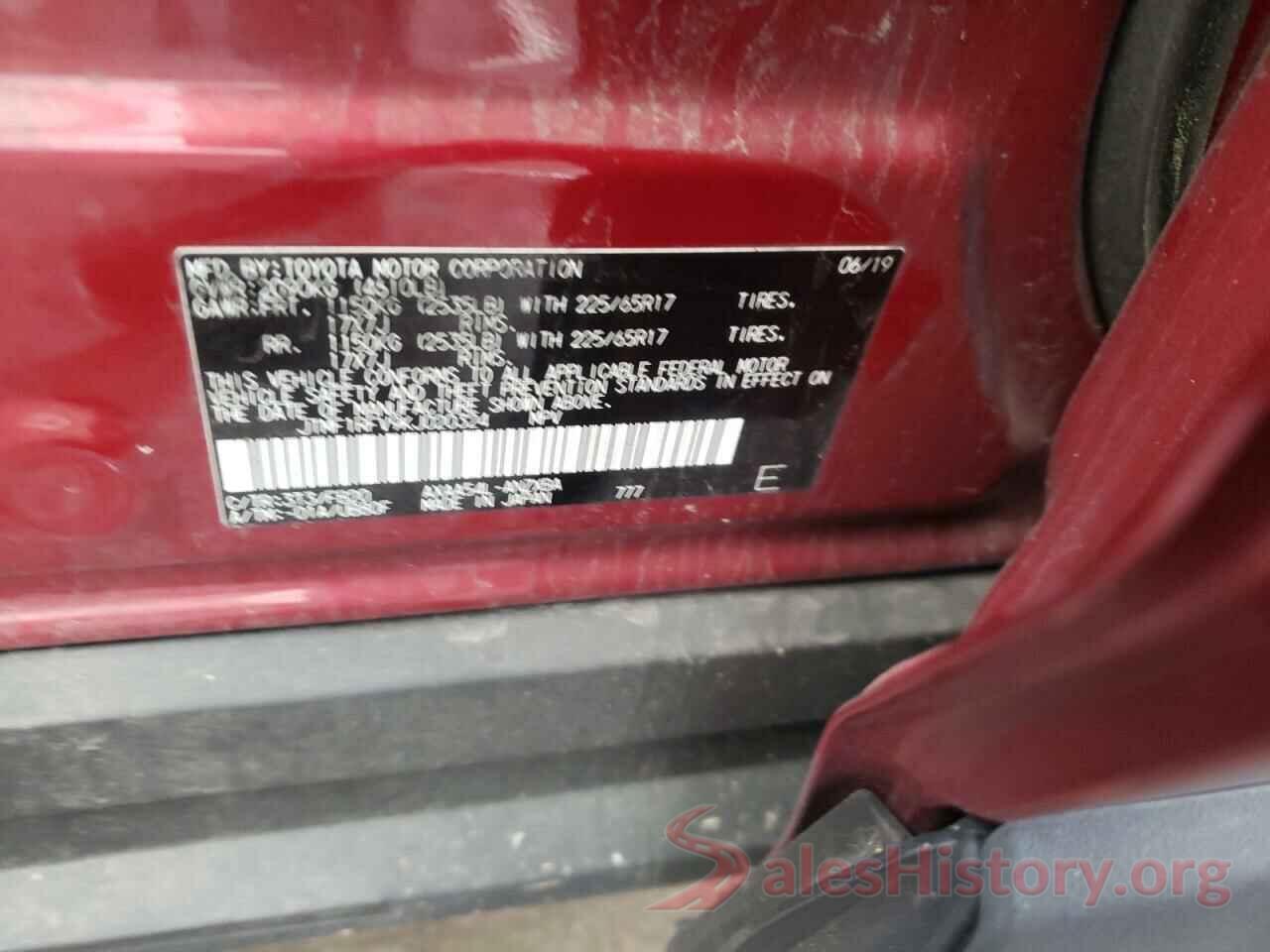 JTMF1RFV9KJ020324 2019 TOYOTA RAV4