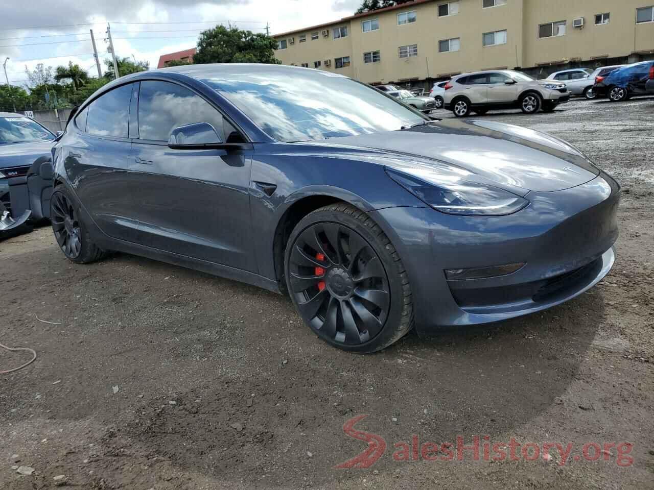 5YJ3E1EC3NF264314 2022 TESLA MODEL 3