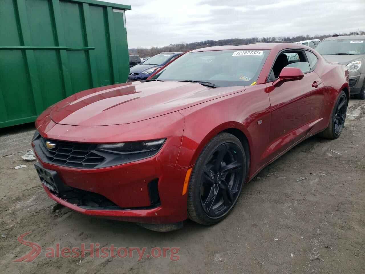2022 CHEVROLET CAMARO VIN 1G1FB1RX0N0101906, auction photo