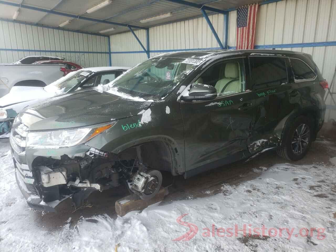 5TDJZRFHXKS717422 2019 TOYOTA HIGHLANDER