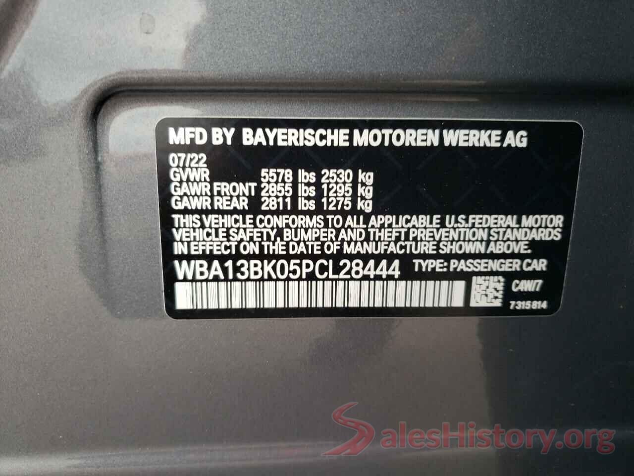 WBA13BK05PCL28444 2023 BMW M5