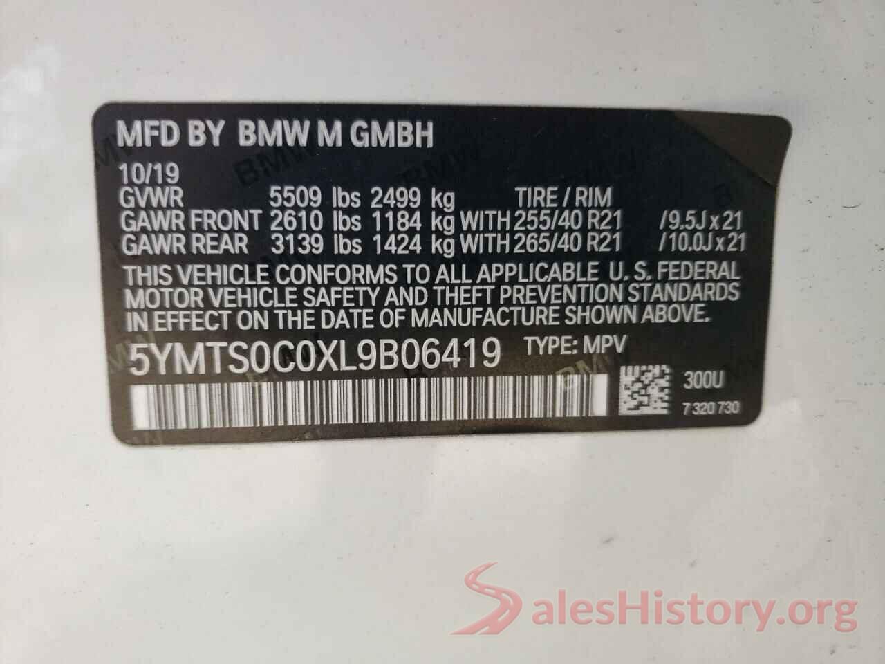 5YMTS0C0XL9B06419 2020 BMW X3