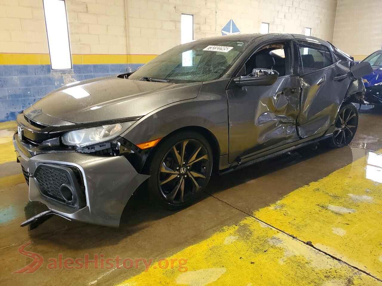 2018 HONDA CIVIC VIN SHHFK7H48JU208178, auction photo