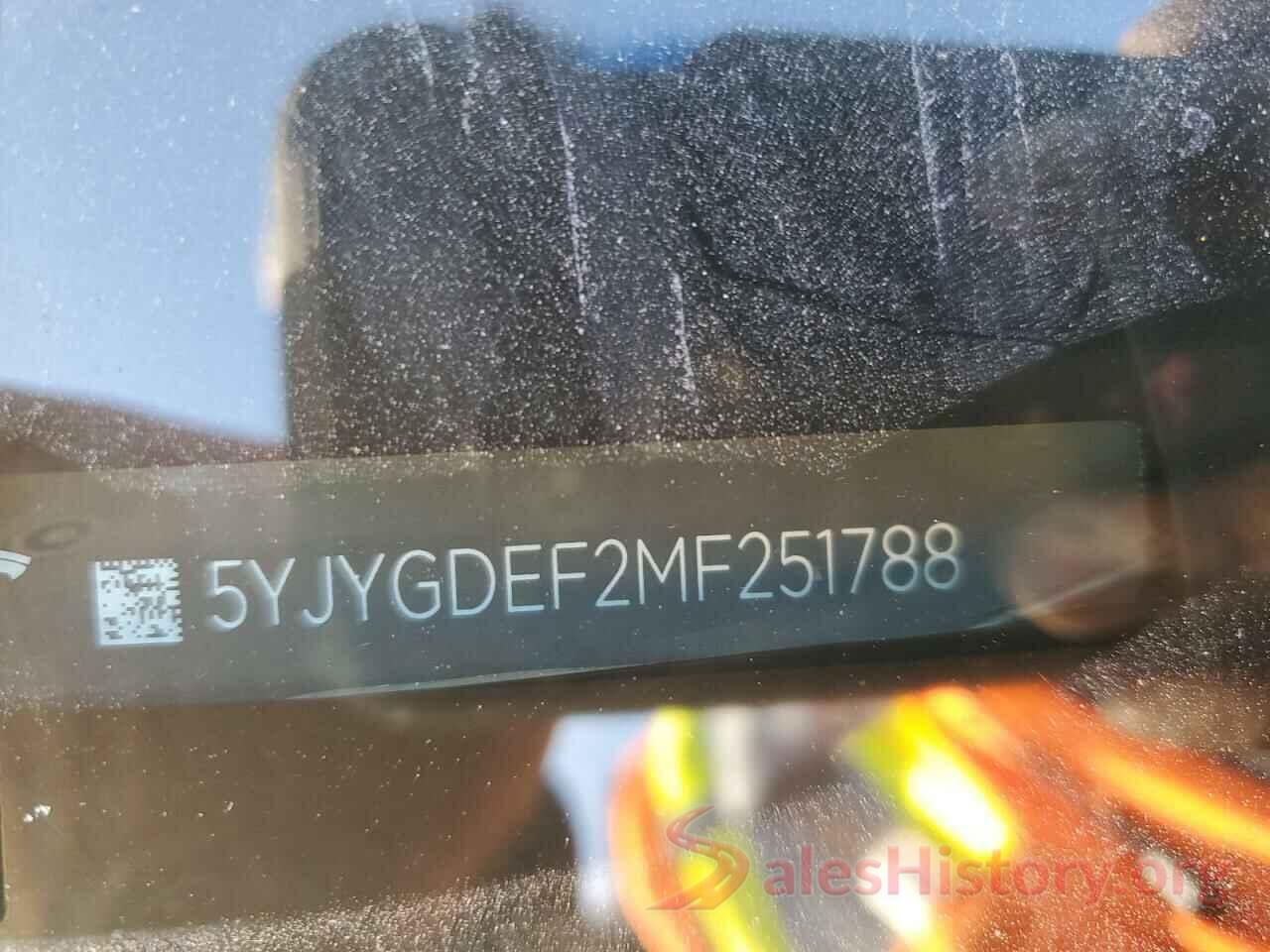 5YJYGDEF2MF251788 2021 TESLA MODEL Y