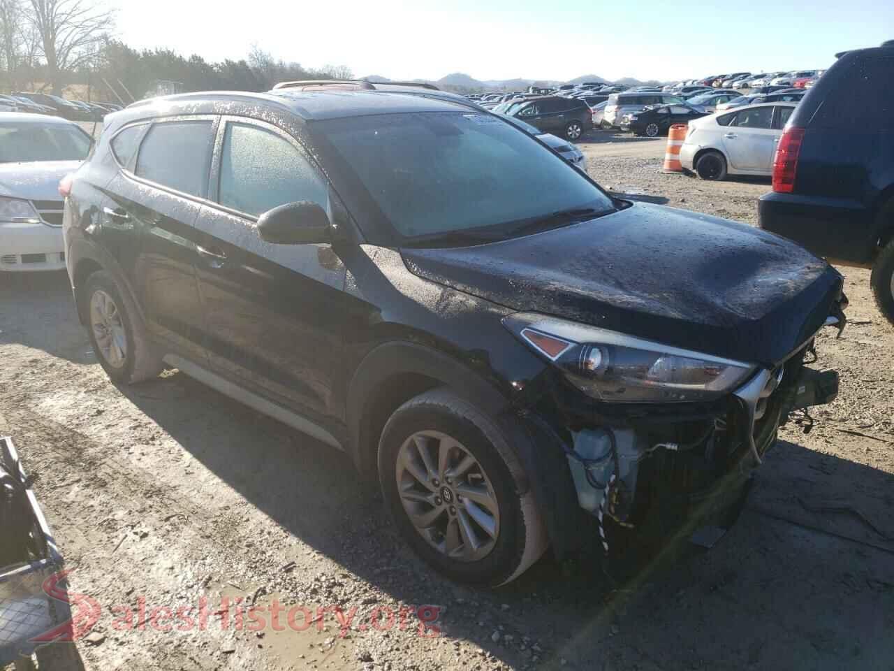 2017 HYUNDAI TUCSON VIN KM8J3CA47HU420367, rear 3/4 view