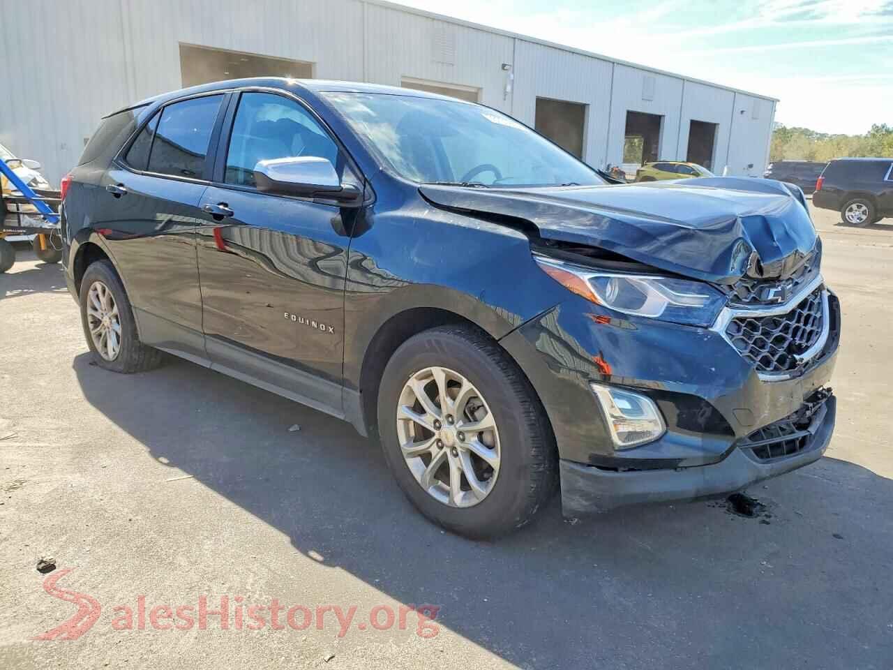 2020 CHEVROLET EQUINOX VIN 2GNAXHEV3L6276520, rear 3/4 view
