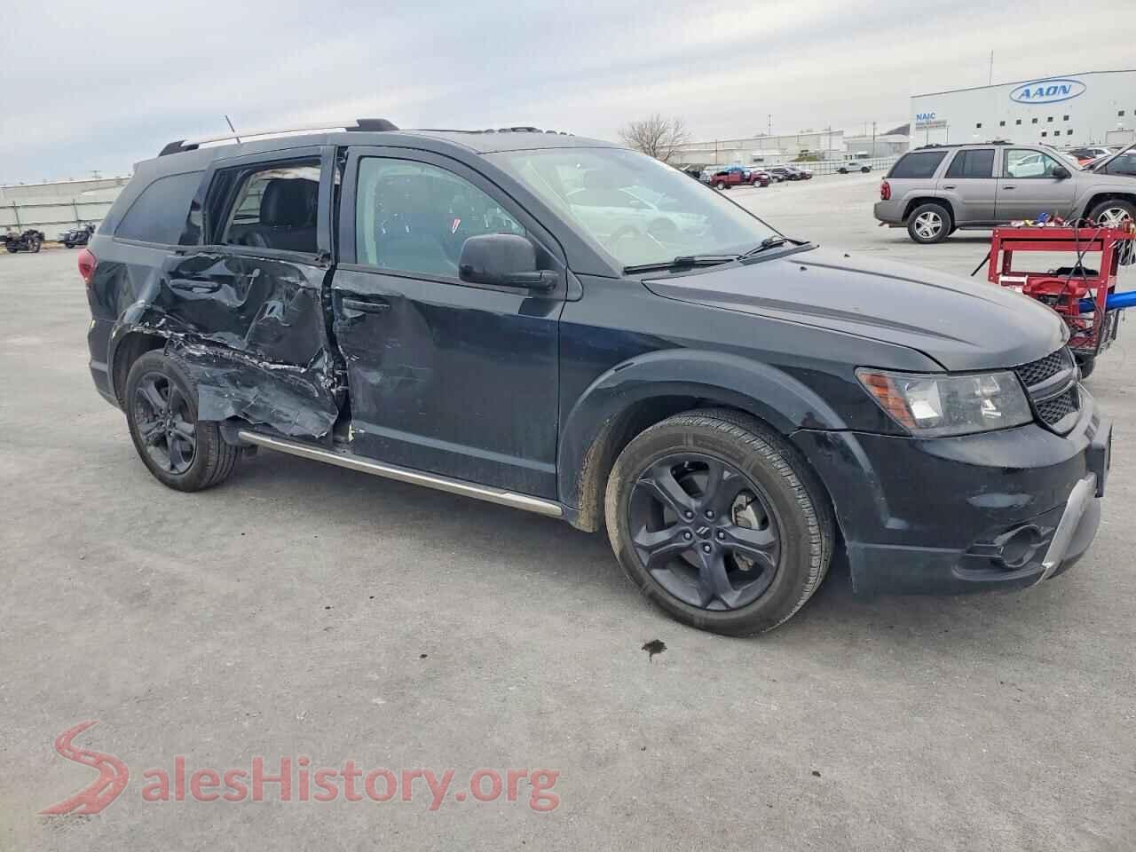2020 DODGE JOURNEY VIN 3C4PDCGB4LT188928, rear 3/4 view