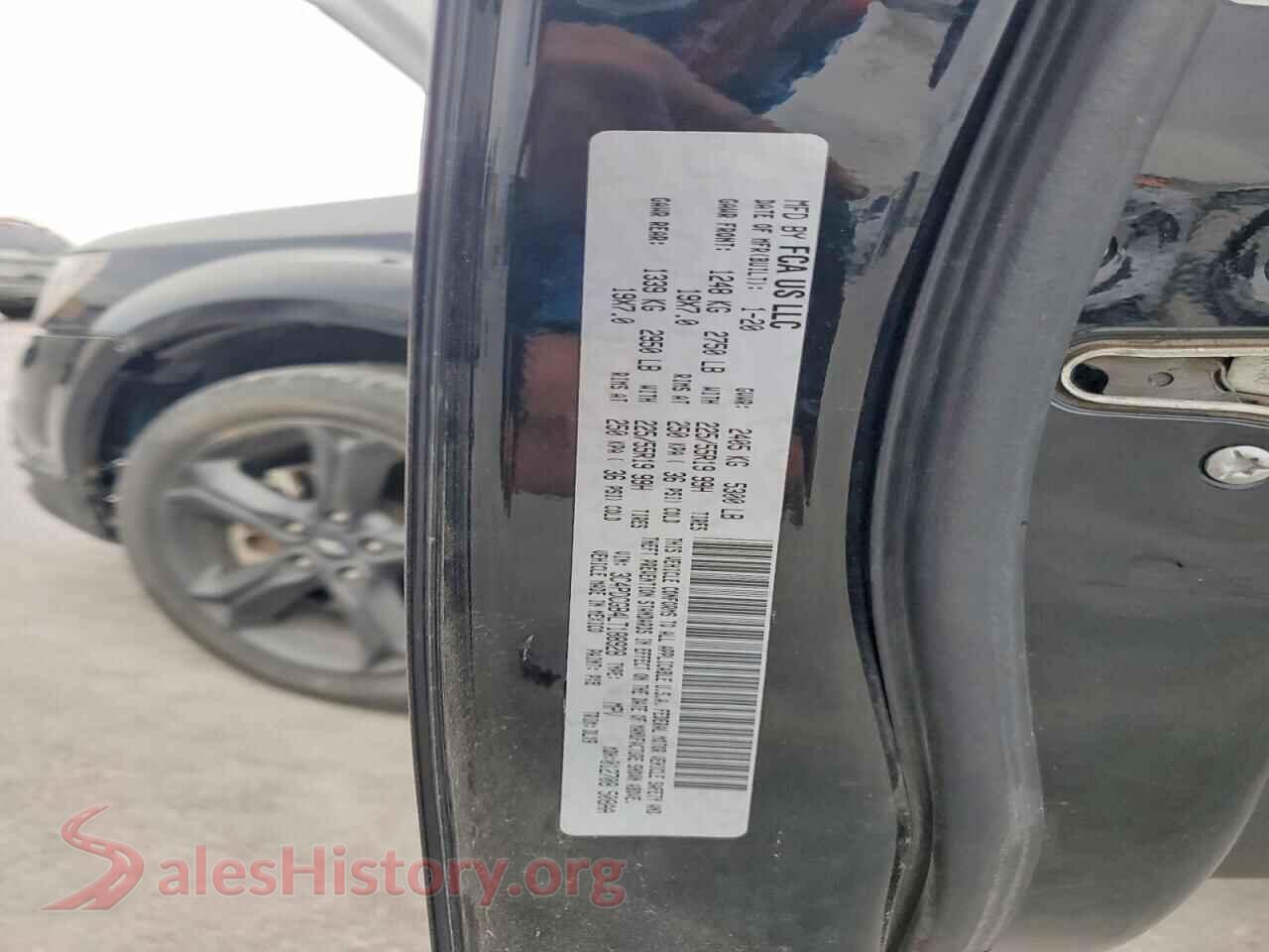 2020 DODGE JOURNEY VIN 3C4PDCGB4LT188928, wheel and tire