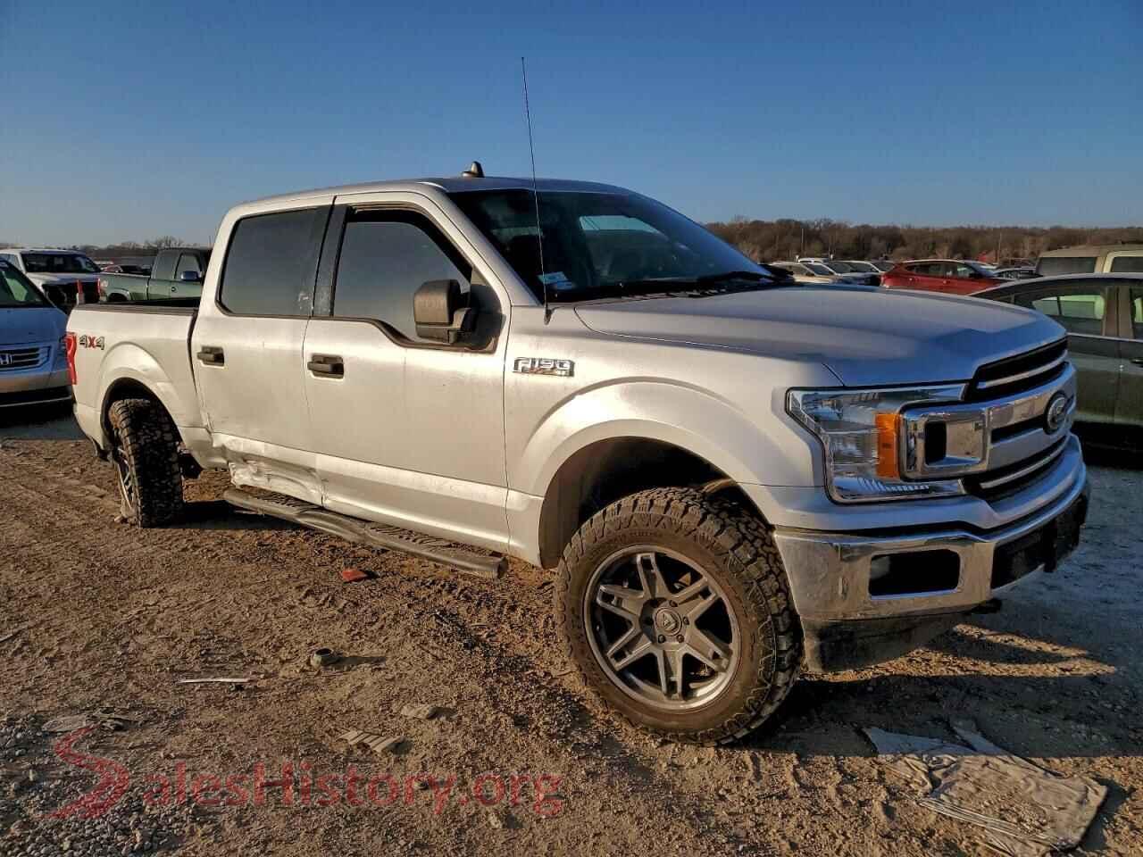 2019 FORD F150 VIN 1FTEW1E52KKC05065, rear 3/4 view