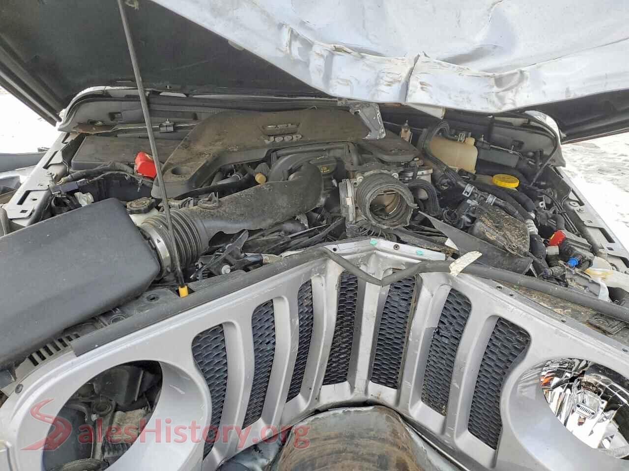 2019 JEEP WRANGLER VIN 1C4GJXAG6KW518940, VIN plate