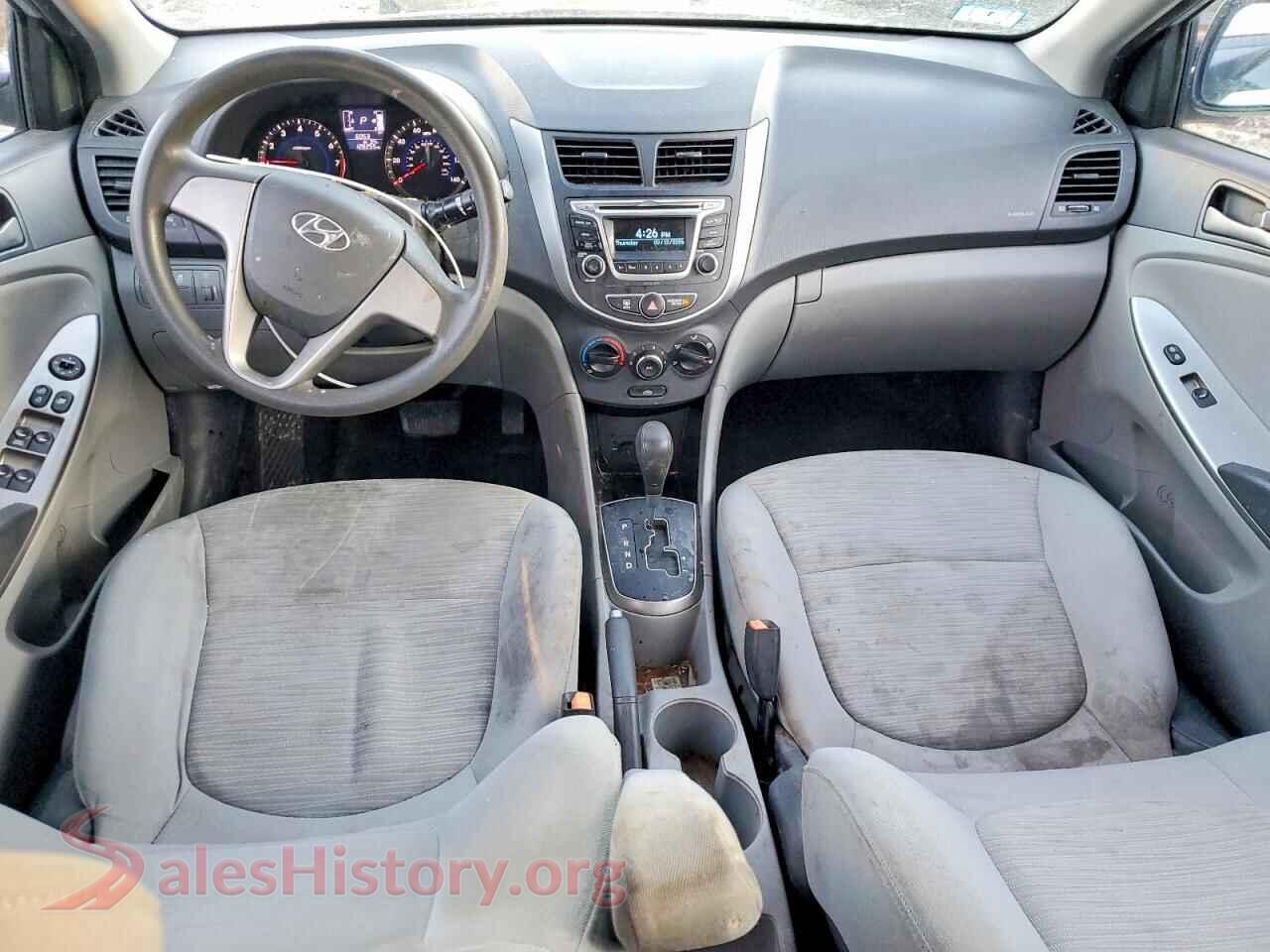 2017 HYUNDAI ACCENT VIN KMHCT4AE8HU310161, interior dashboard