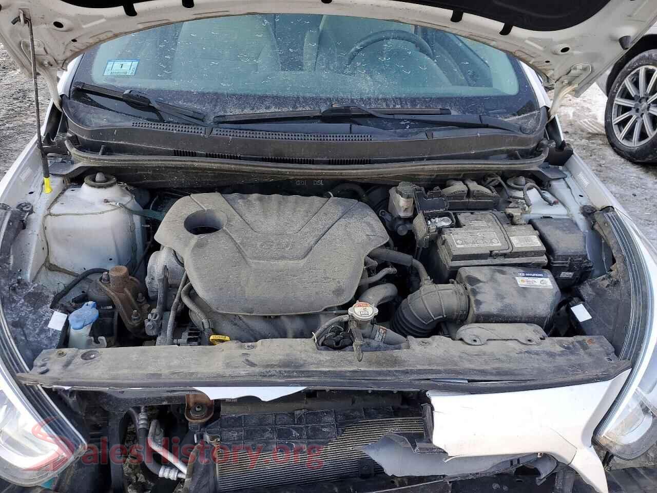 2017 HYUNDAI ACCENT VIN KMHCT4AE8HU310161, VIN plate