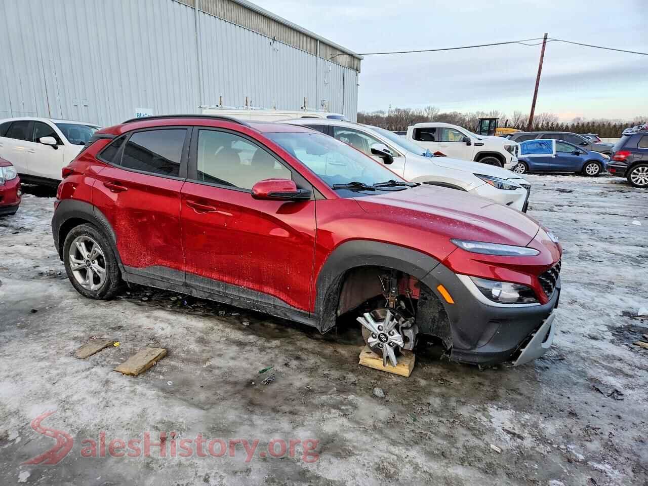 2022 HYUNDAI KONA VIN KM8K3CAB0NU897592, rear 3/4 view