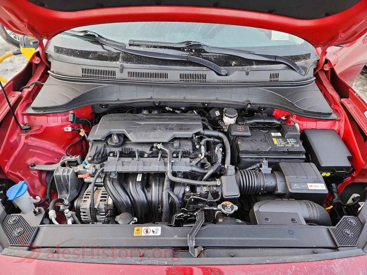 2022 HYUNDAI KONA VIN KM8K3CAB0NU897592, VIN plate