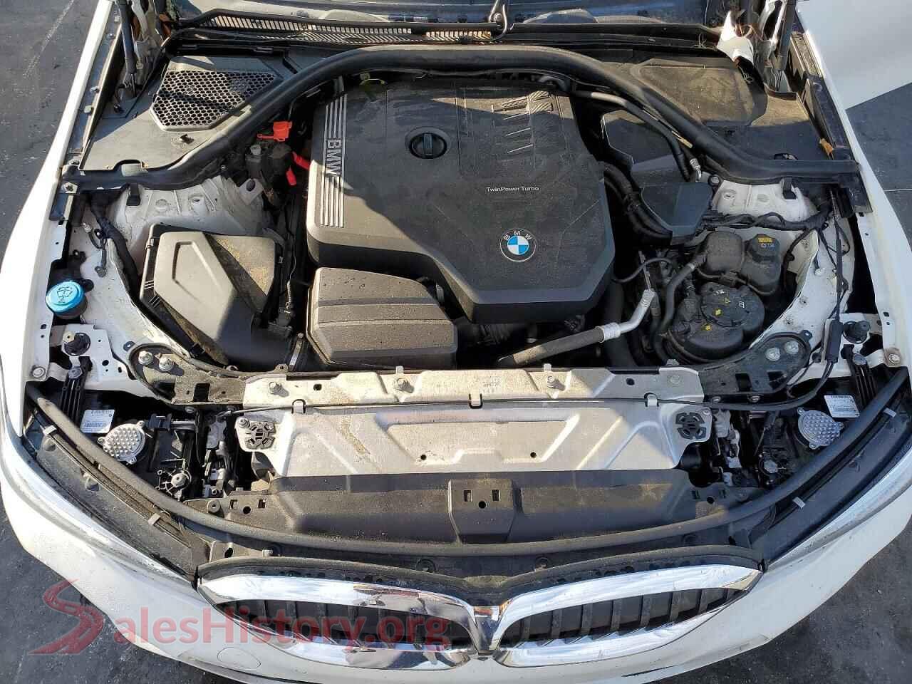 2021 BMW 3 SERIES VIN 3MW5R1J08M8B59146, VIN plate
