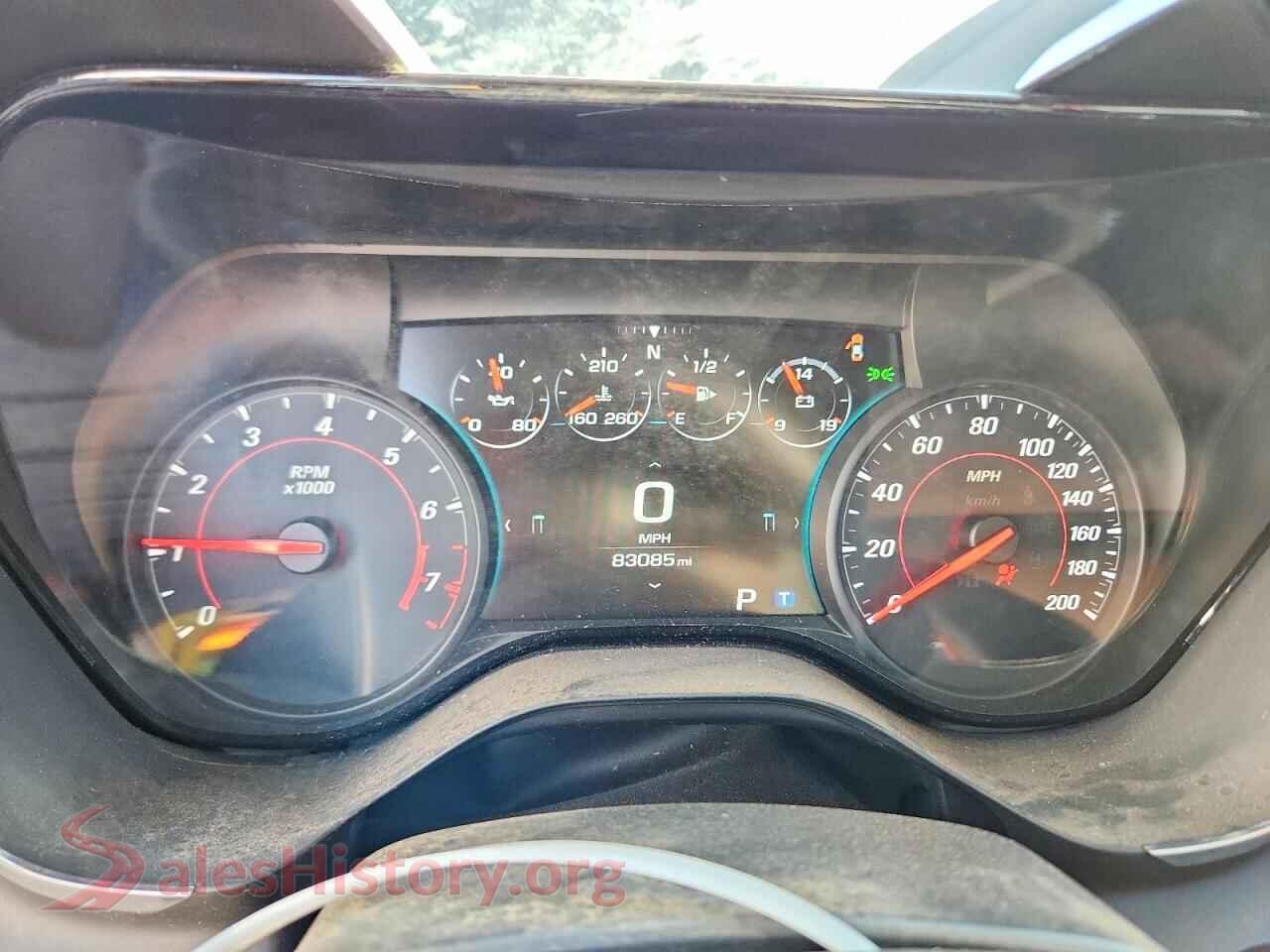 2017 CHEVROLET CAMARO VIN 1G1FF1R75H0186296, interior center console