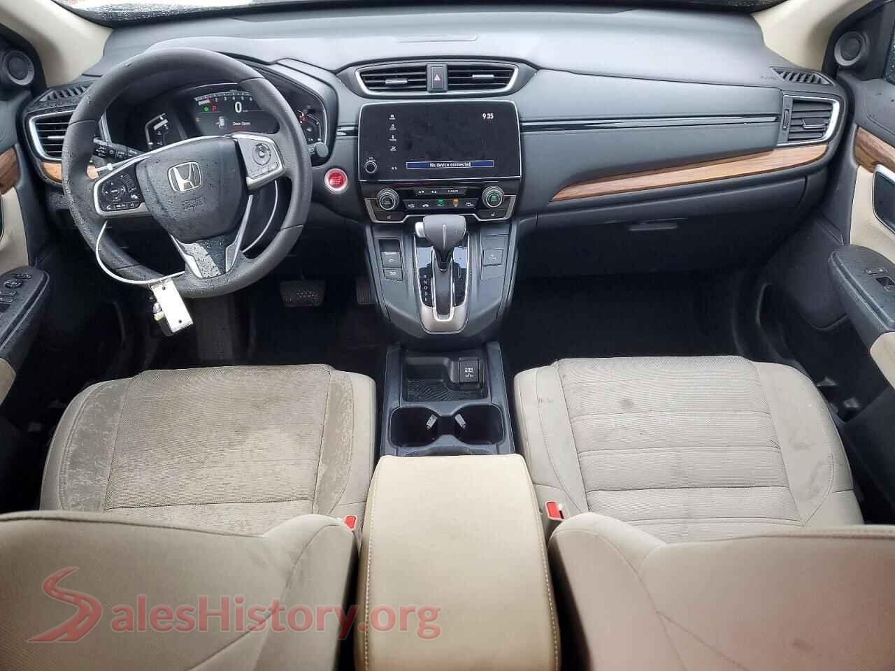 2018 HONDA CRV VIN 5J6RW1H53JL001570, interior dashboard