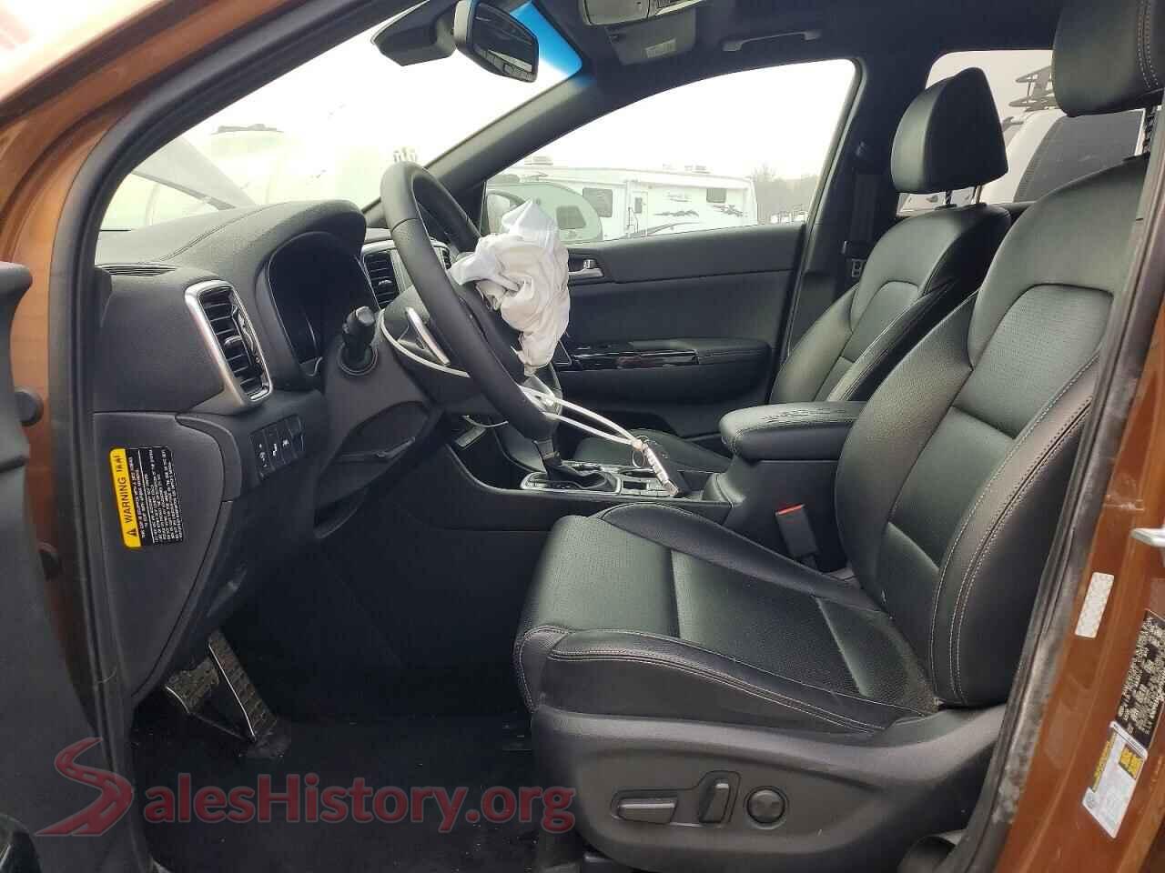 2021 KIA SPORTAGE VIN KNDP63AC3M7924386, engine bay