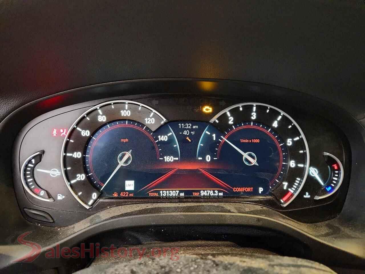 2018 BMW X3 VIN 5UXTR9C52JLD61214, interior center console