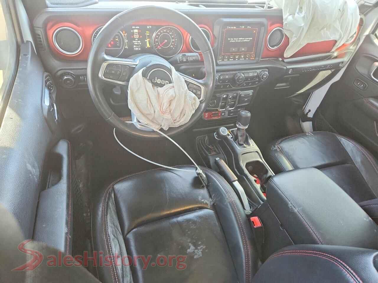 2019 JEEP WRANGLER VIN 1C4HJXFN5KW522666, interior dashboard