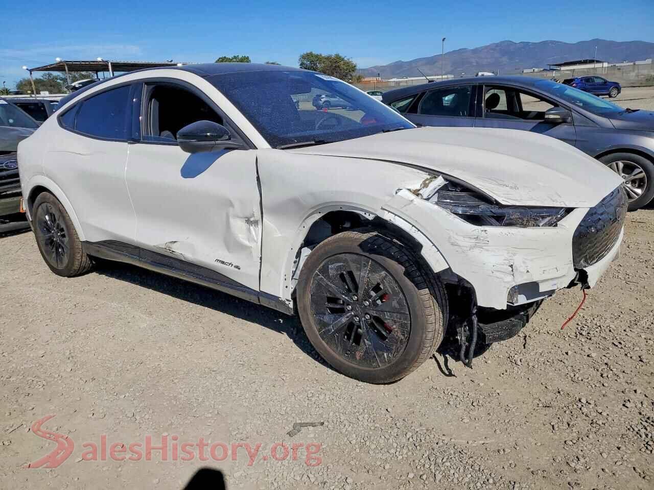 2025 FORD MUSTANG VIN 3FMTK4SX3SMA49956, rear 3/4 view
