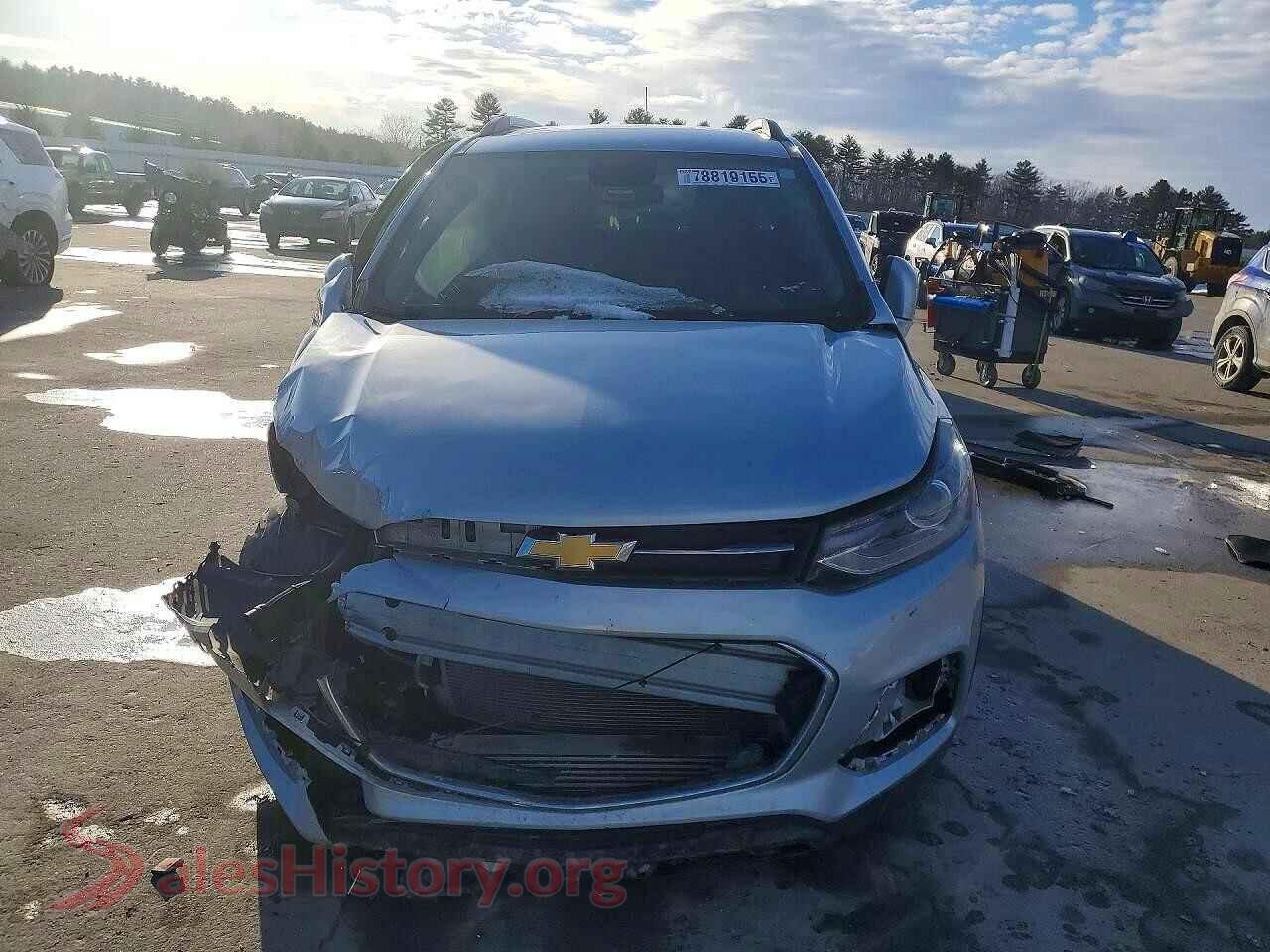 2020 CHEVROLET TRAX VIN 3GNCJPSB3LL318209, rear view