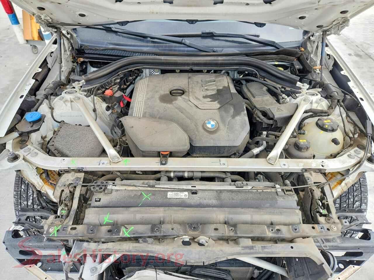 2020 BMW X3 VIN 5UXTY3C03L9C30622, VIN plate