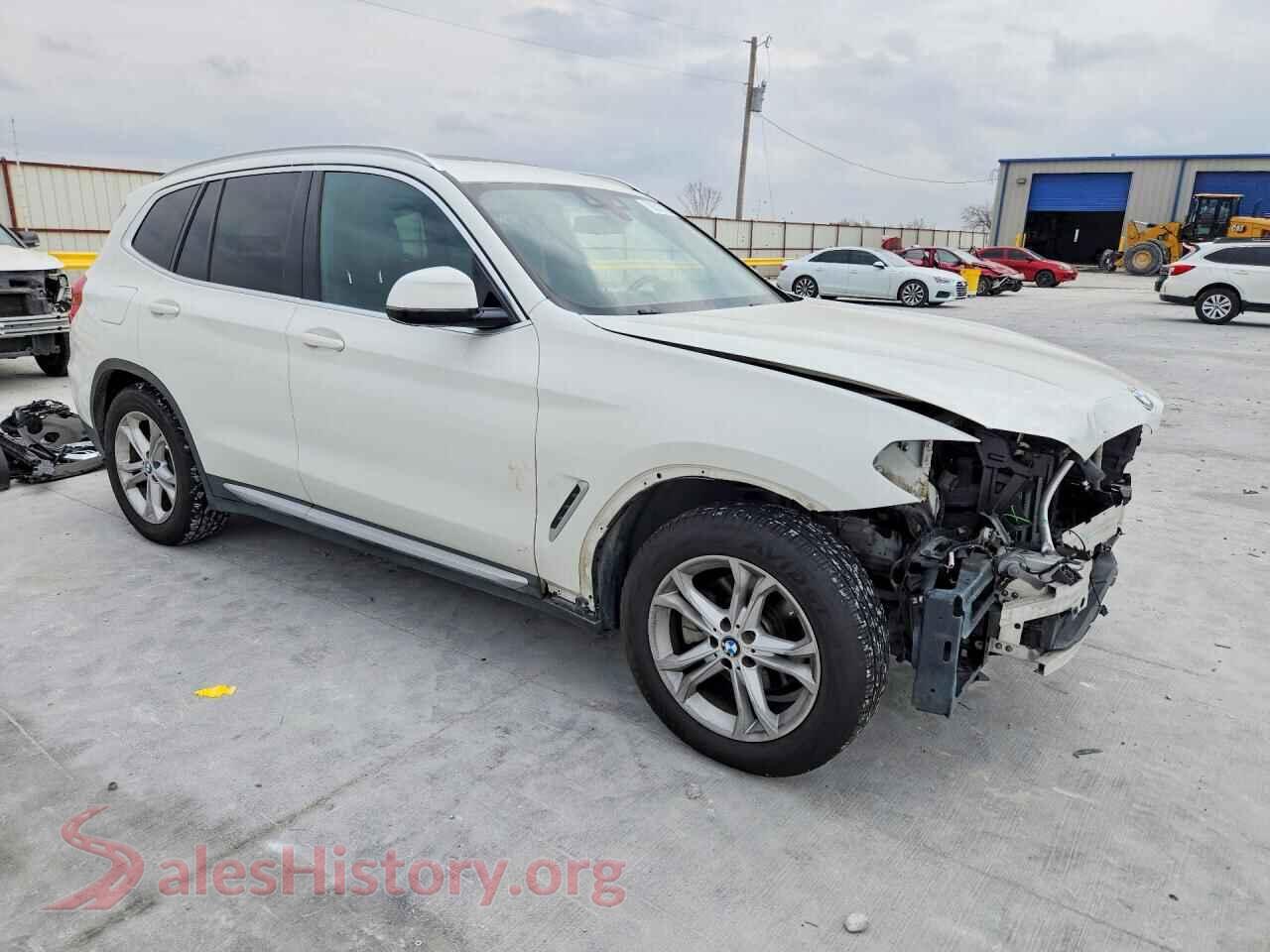 2020 BMW X3 VIN 5UXTY3C03L9C30622, rear 3/4 view