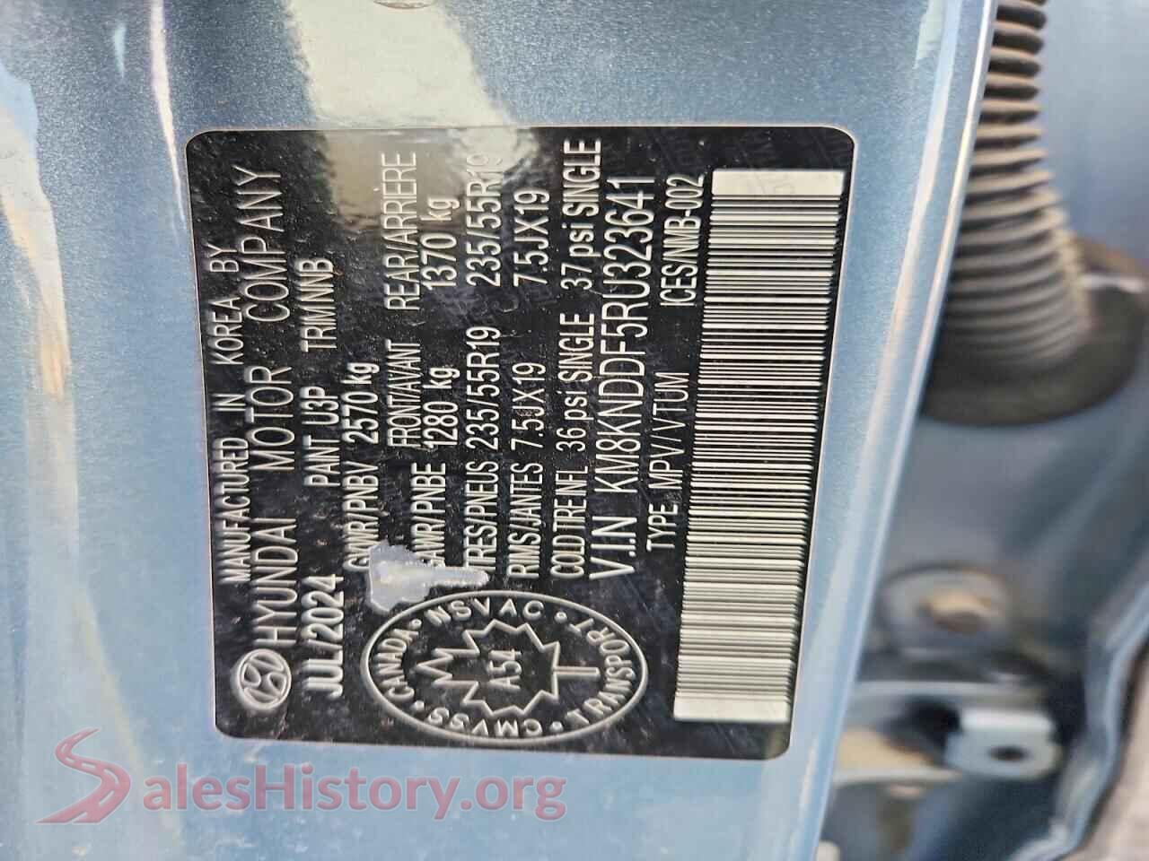 2024 HYUNDAI IONIQ VIN KM8KNDDF5RU323641, wheel and tire