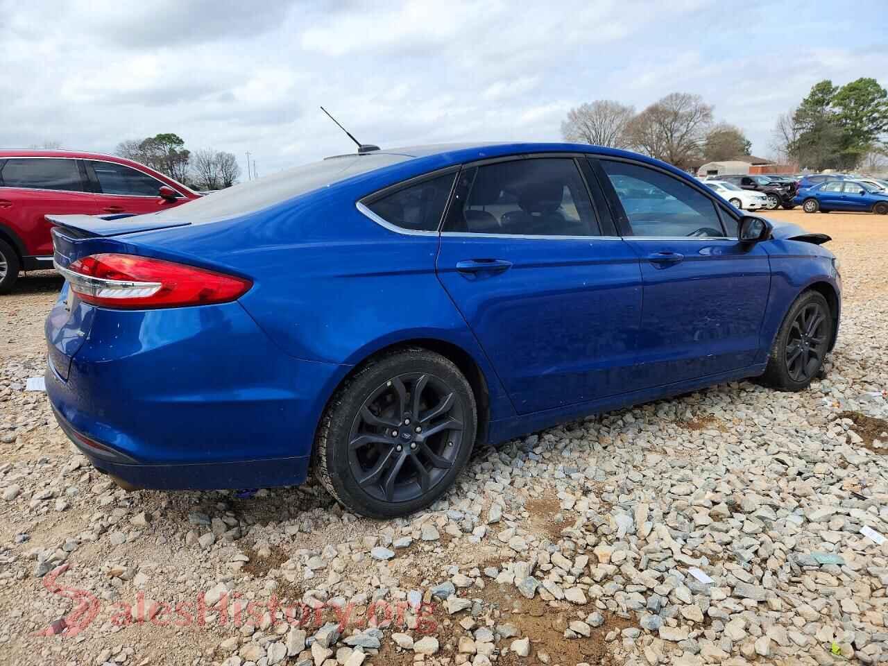 2018 FORD FUSION VIN 3FA6P0H76JR164643, right side view