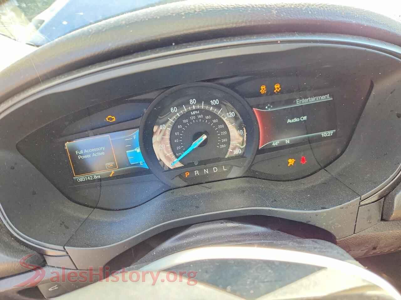 2018 FORD FUSION VIN 3FA6P0H76JR164643, interior center console
