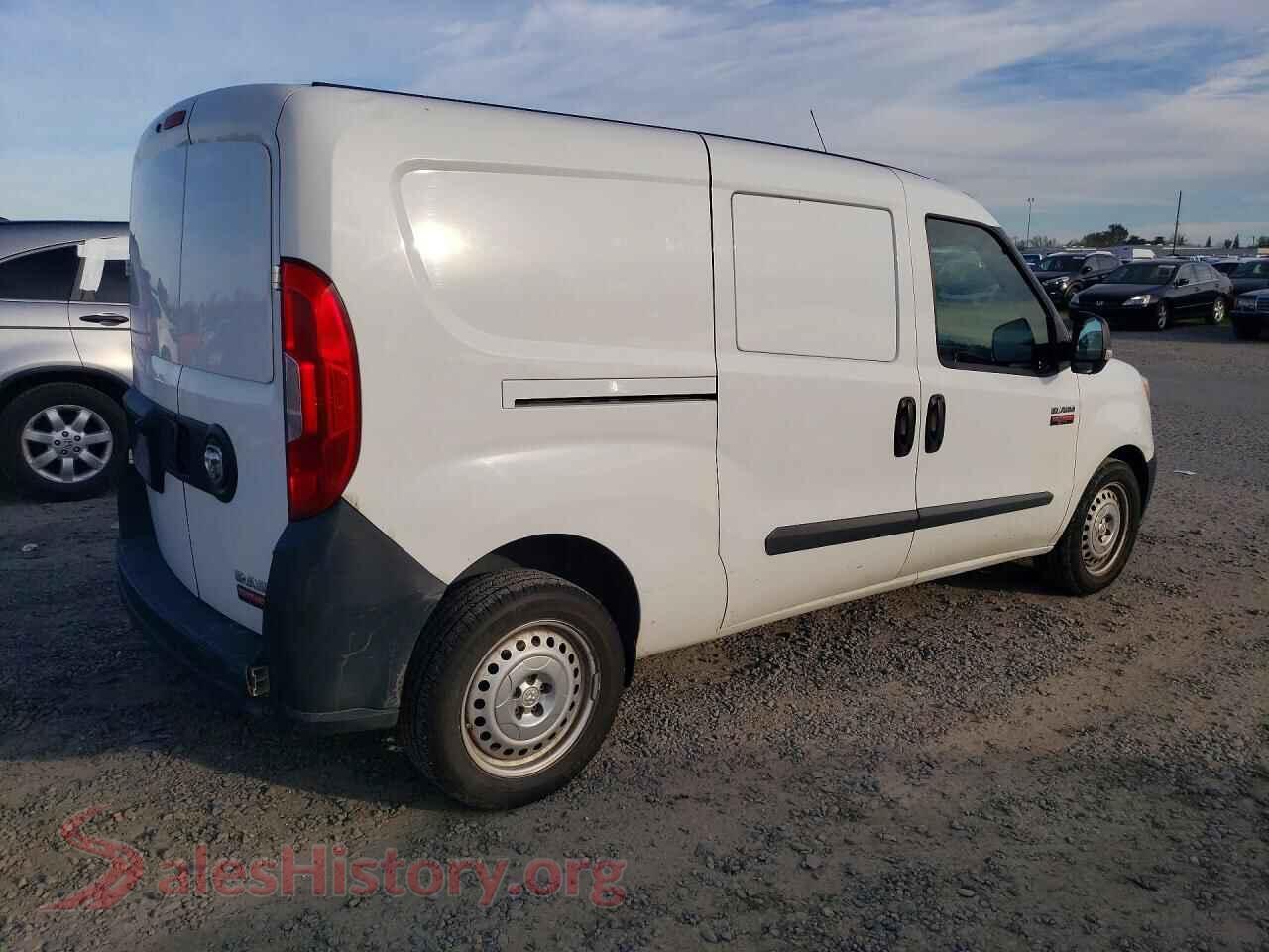 2019 RAM PROMASTER VIN ZFBHRFAB0K6M24809, right side view