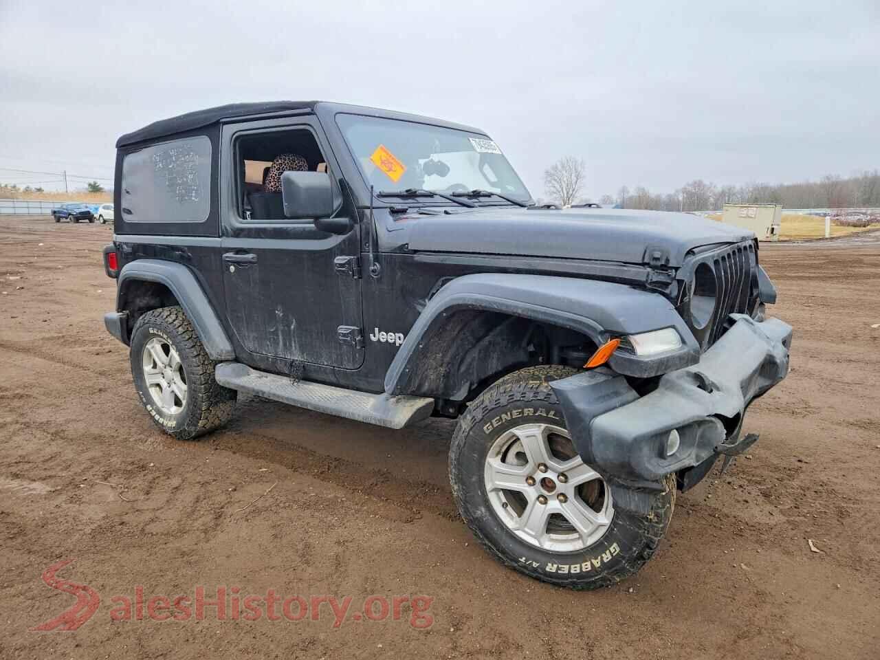 2018 JEEP WRANGLER VIN 1C4GJXAG0JW284731, rear 3/4 view