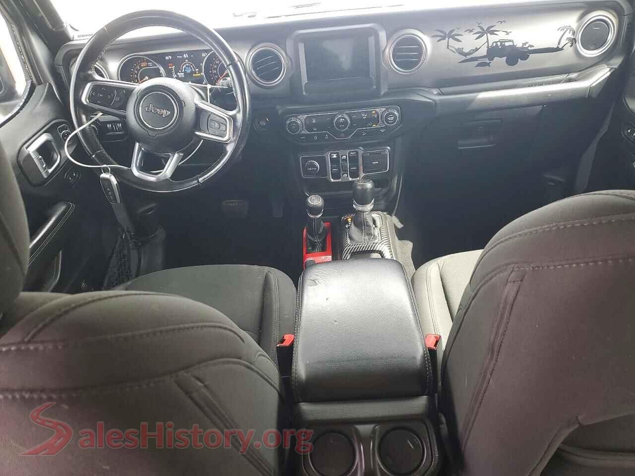 2019 JEEP WRANGLER VIN 1C4HJXEG4KW663750, interior dashboard