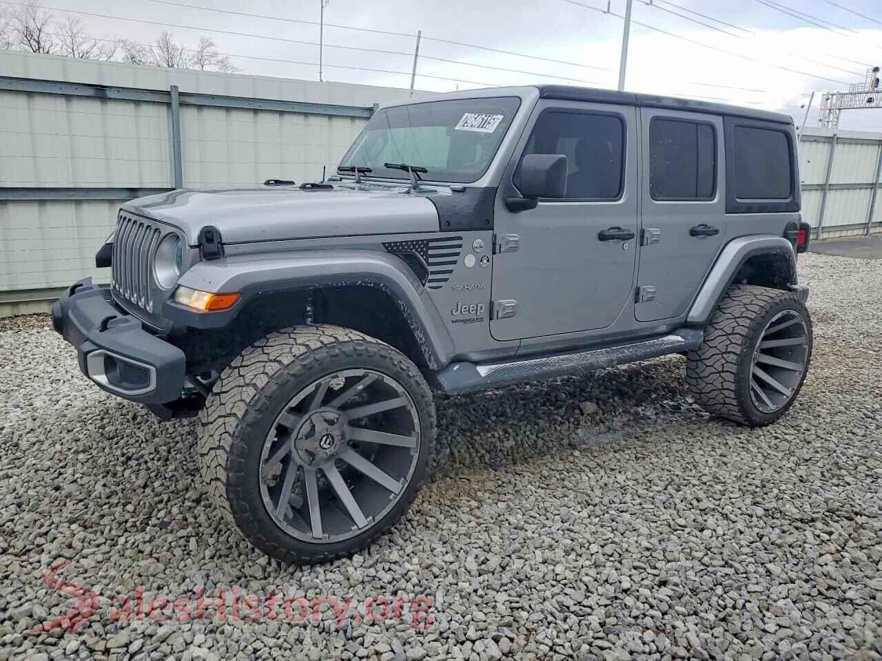 2019 JEEP WRANGLER VIN 1C4HJXEG4KW663750, auction photo