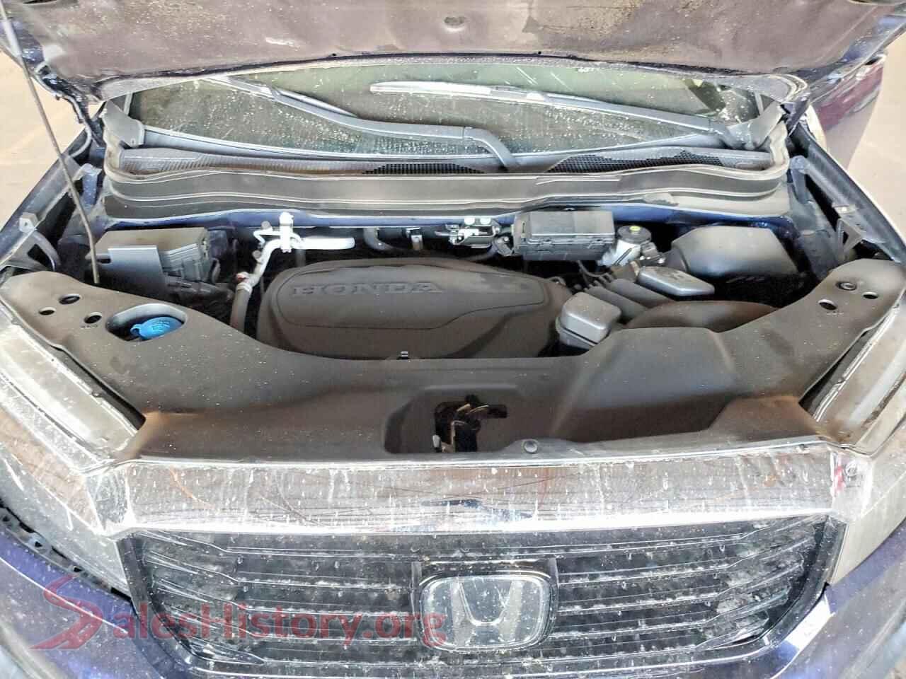 2022 HONDA RIDGELINE VIN 5FPYK3F74NB039032, VIN plate