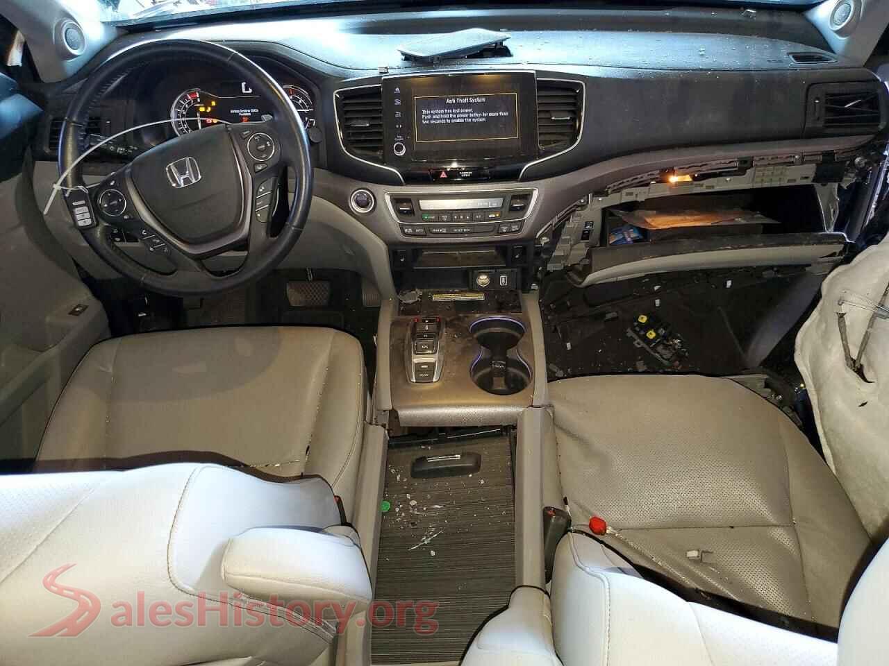 2022 HONDA RIDGELINE VIN 5FPYK3F74NB039032, interior dashboard
