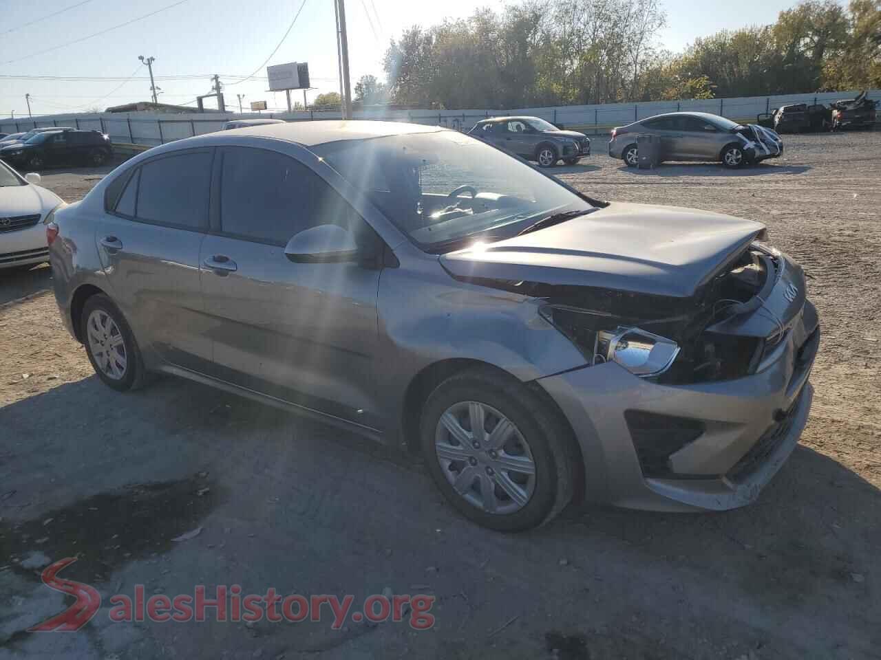 2023 KIA RIO VIN 3KPA24AD0PE546063, rear 3/4 view