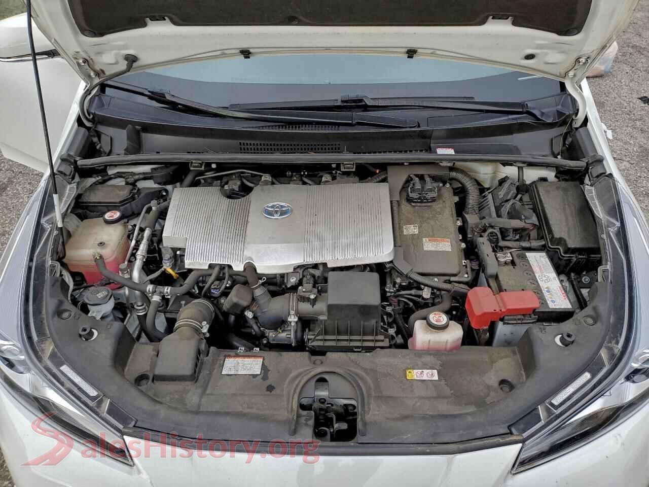 2019 TOYOTA PRIUS VIN JTDKARFUXK3099772, VIN plate