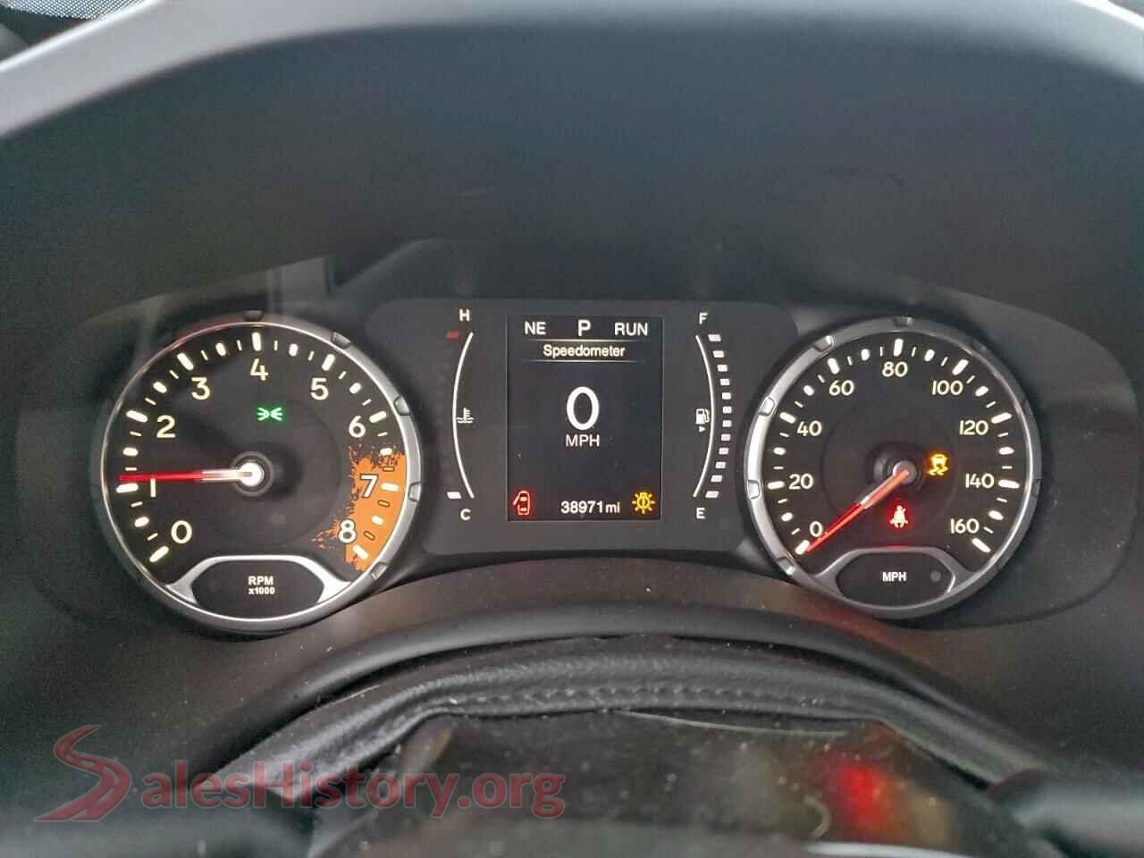 2018 JEEP RENEGADE VIN ZACCJBAB1JPJ06620, interior center console
