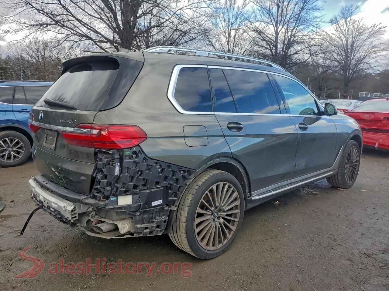 2021 BMW X7 VIN 5UXCW2C0XM9F57133, right side view