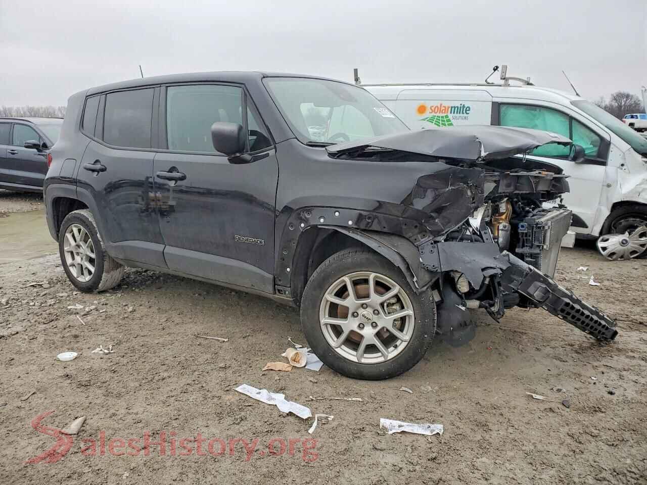 2023 JEEP RENEGADE VIN ZACNJDB1XPPP61412, rear 3/4 view