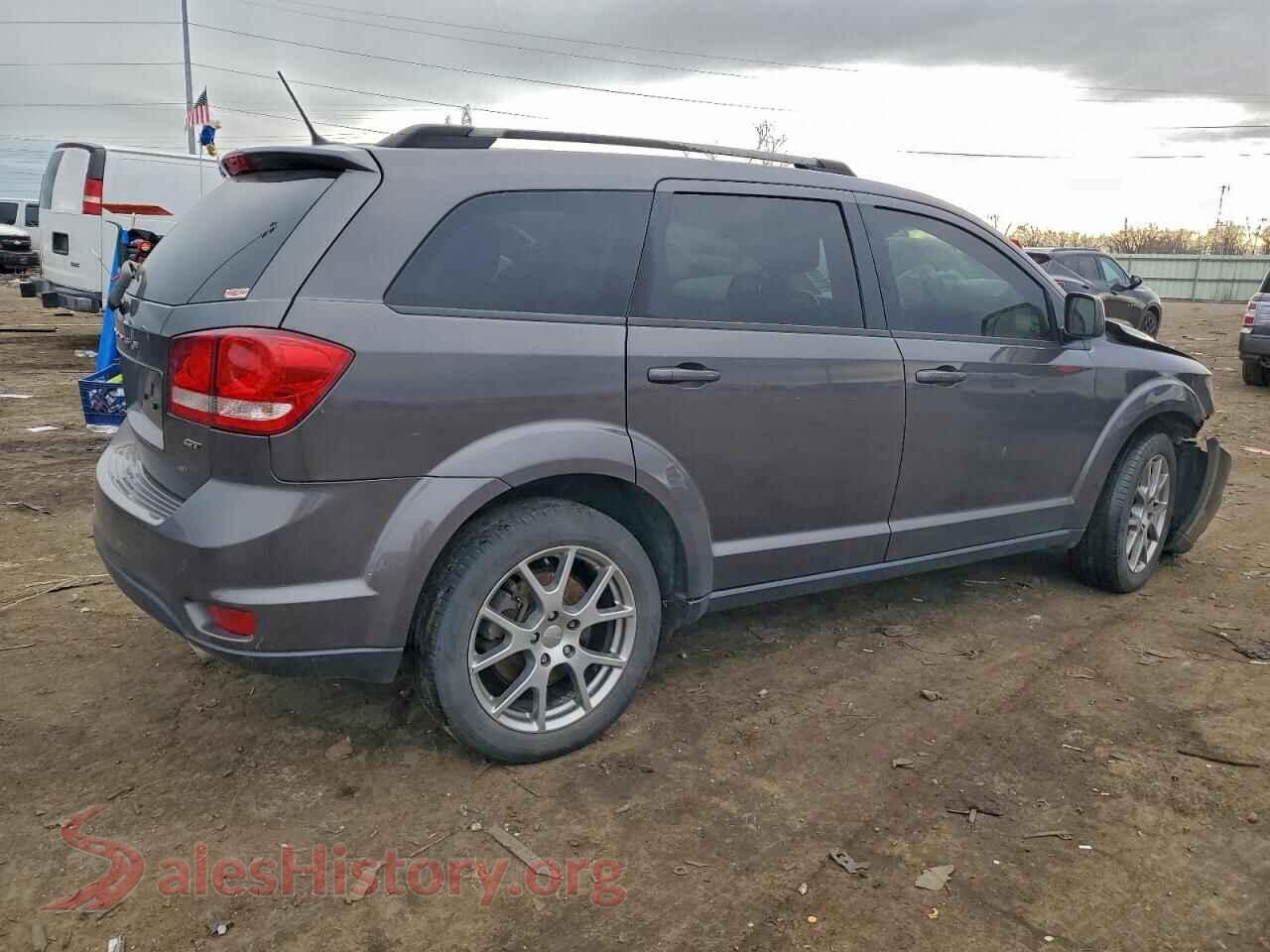 2017 DODGE JOURNEY VIN 3C4PDDEGXHT639100, right side view