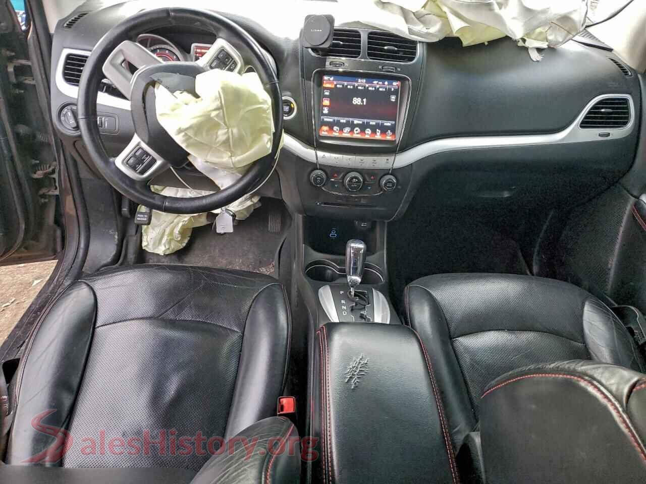 2017 DODGE JOURNEY VIN 3C4PDDEGXHT639100, interior dashboard