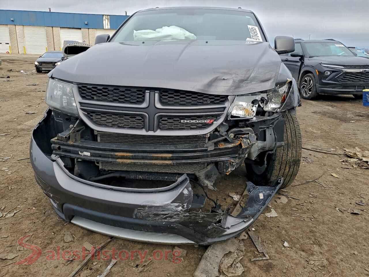 2017 DODGE JOURNEY VIN 3C4PDDEGXHT639100, rear view