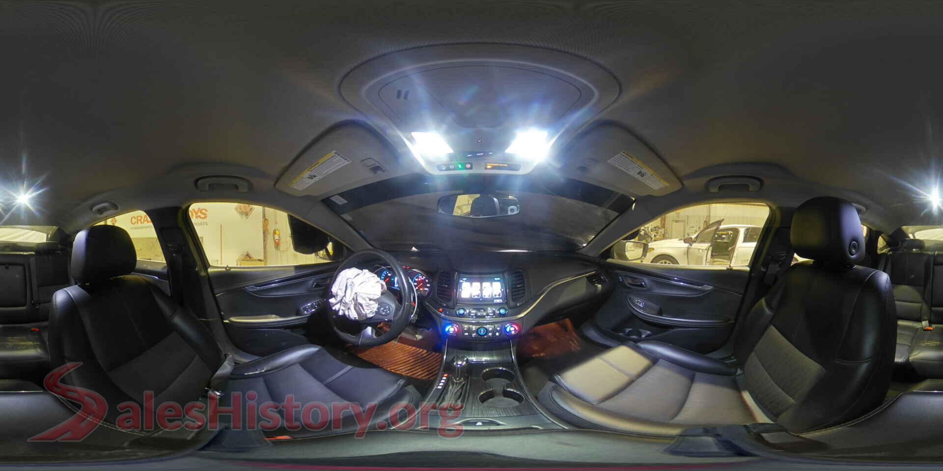 2017 CHEVROLET IMPALA VIN 2G1105S39H9105591, damage close-up