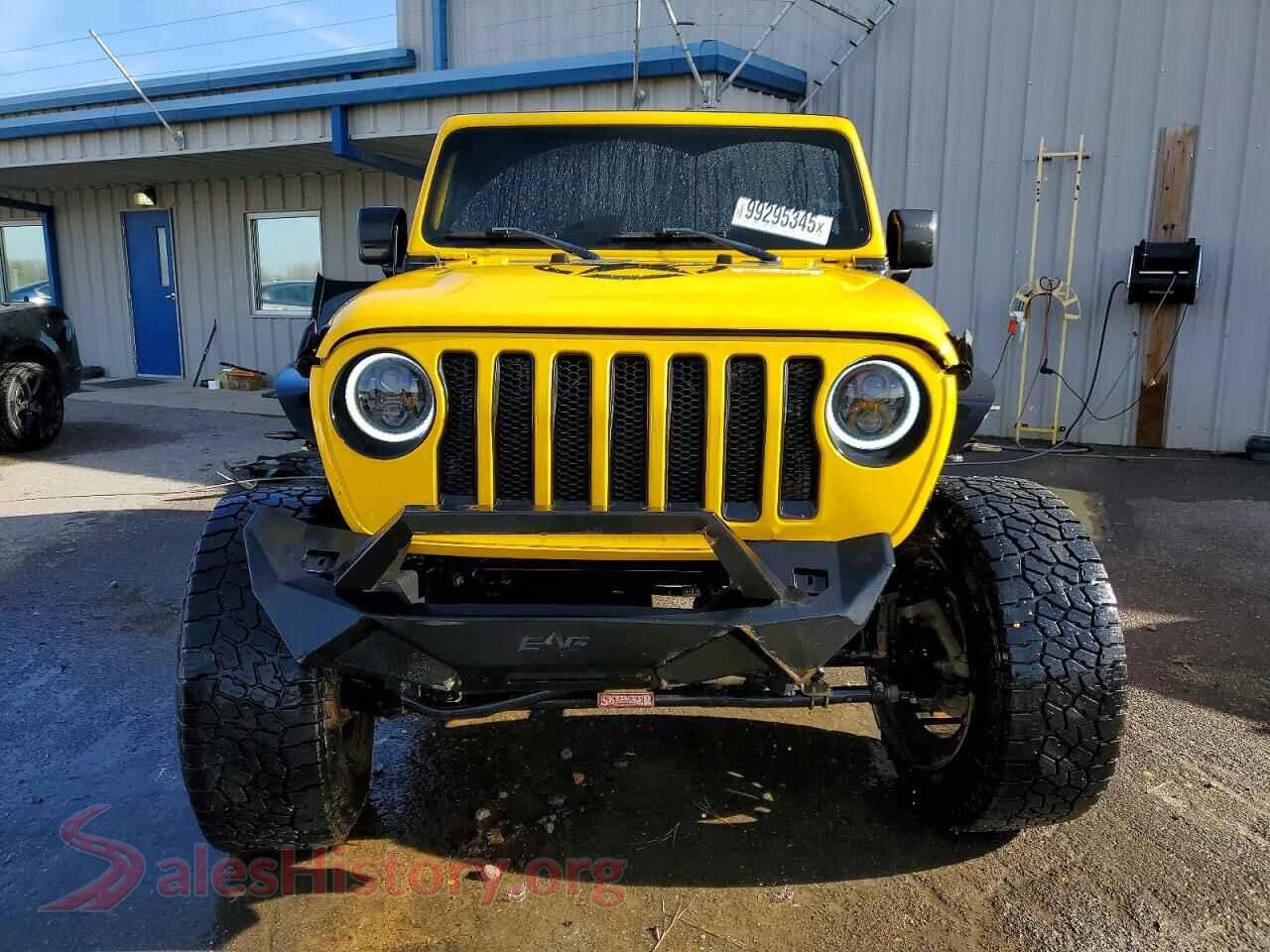 2019 JEEP WRANGLER VIN 1C4GJXAN0KW501081, rear view